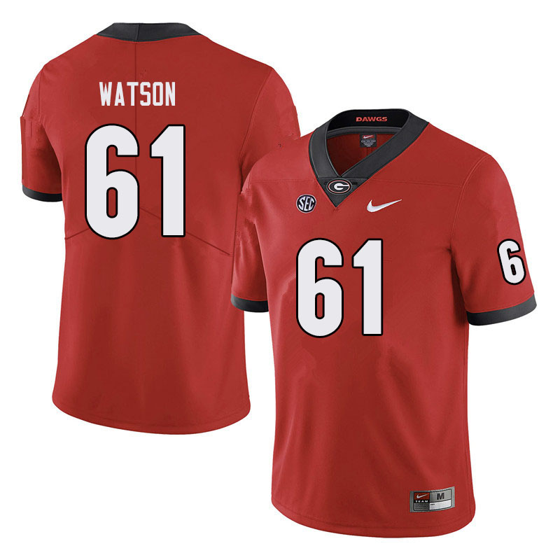 Georgia Bulldogs #61 Blake Watson College Football Jerseys Sale-Black